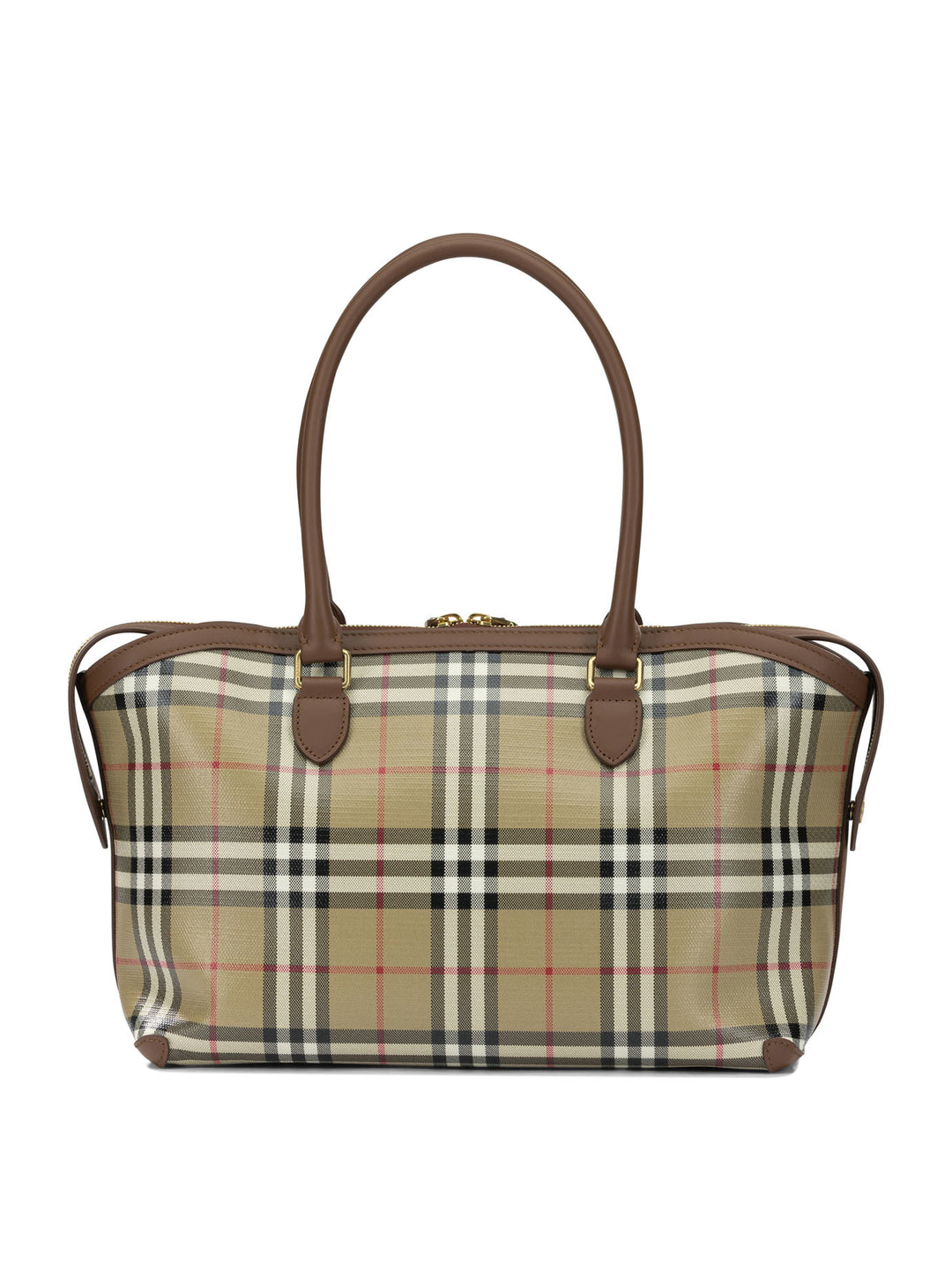 Burberry Tote Check Shoulder Bags - Beige | 084c903c5514538e27994e3d6c8f3fc41f45593f