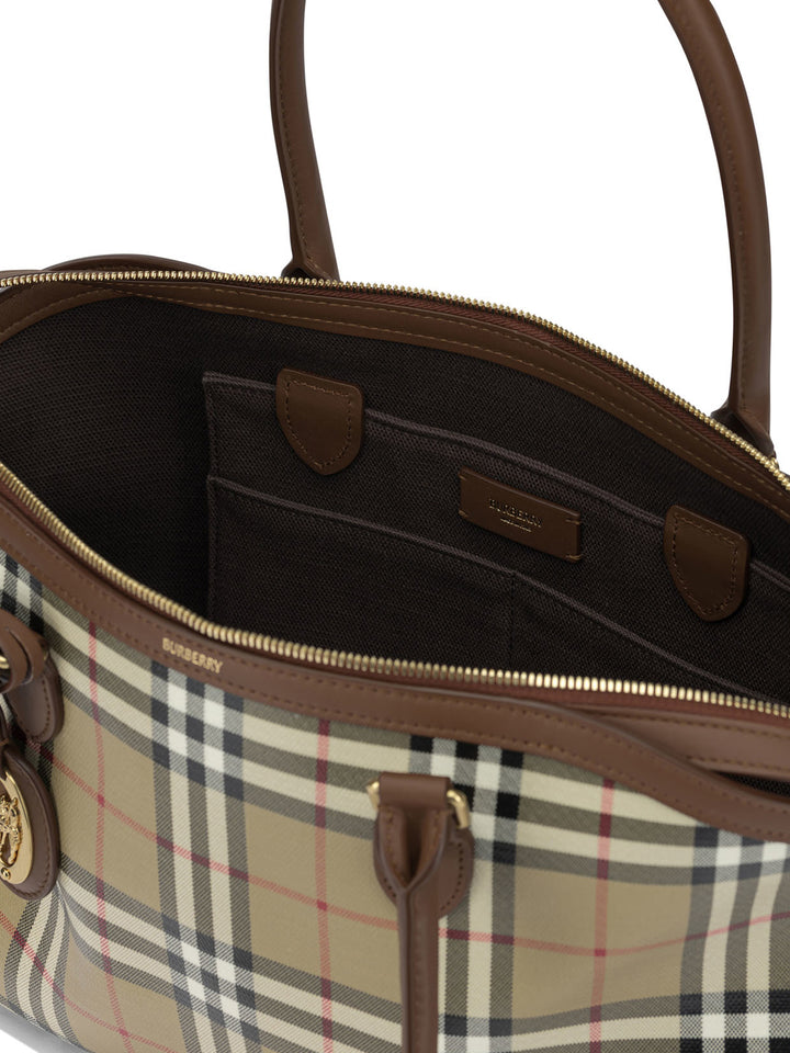 Burberry Tote Check Shoulder Bags - Beige | 2e061c5200d451c5e47f566fca79b5667376f16d