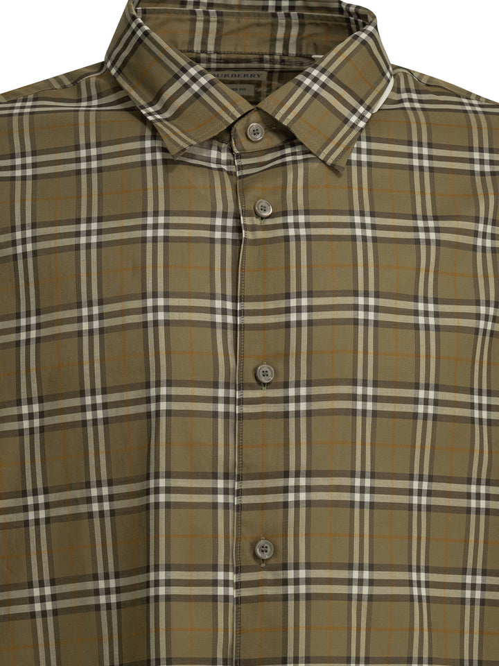 Burberry Radmar Check Shirts - Green | c336c05986958c1f426cf002073f131e47cd703a