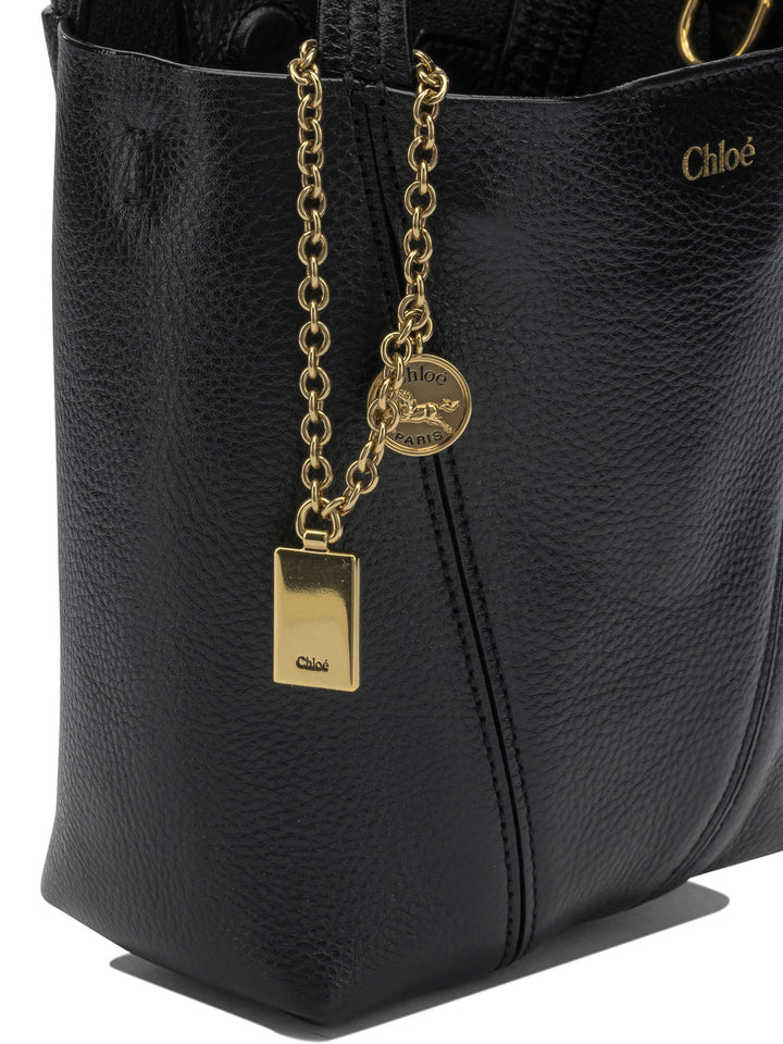 Chloé Spin Handbags - Black | 9f2c70e1d86a8549a3da992e25c43b4c3f6bf18f