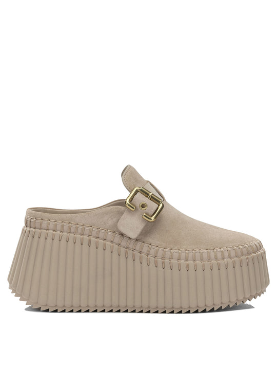 Nama Heeled Shoes Beige
