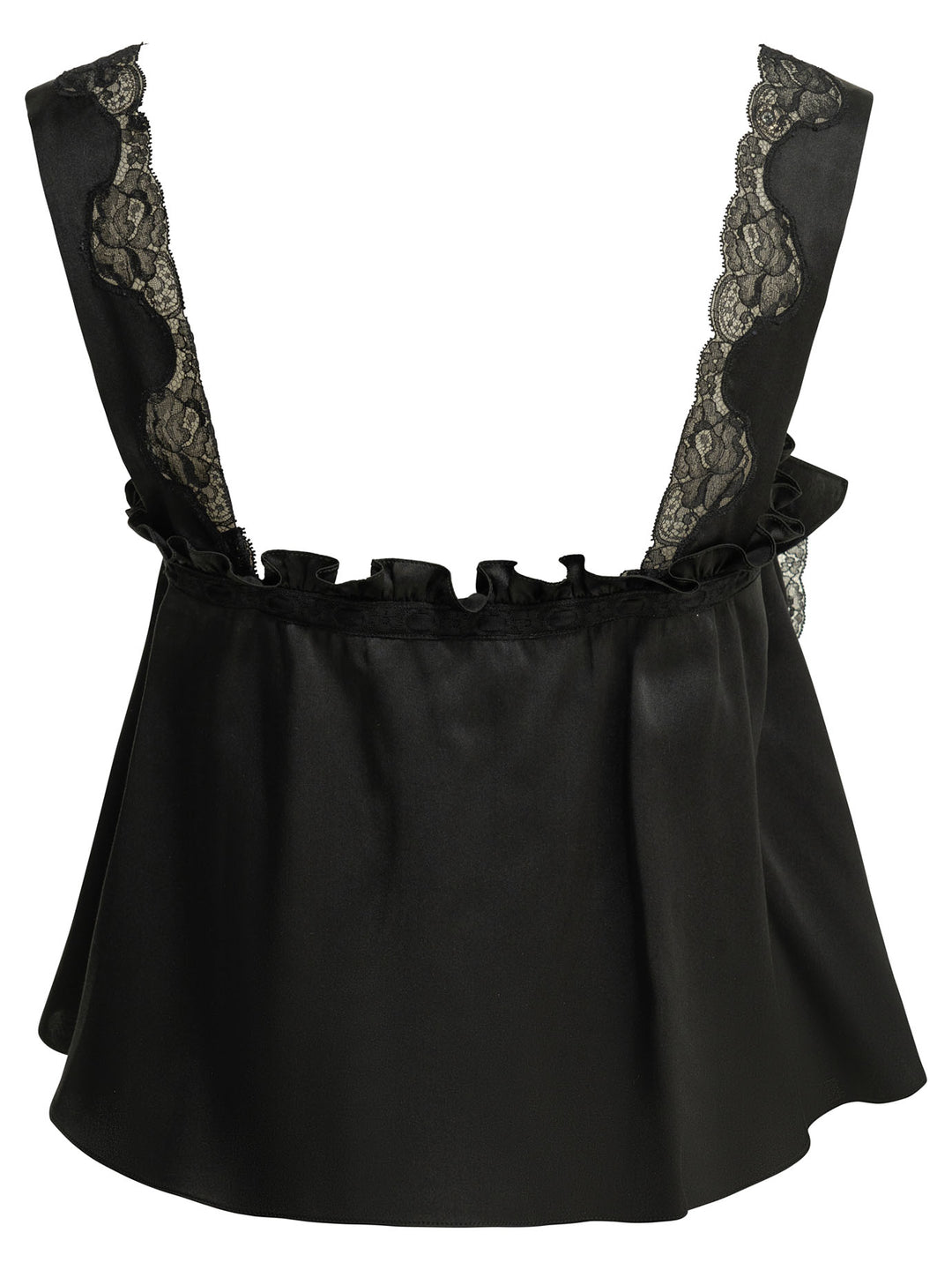 Chloé Casual Top With Ruffles Tops - Black | 0b3a0a69ab09d0f7c4863a29f27f47b942816275