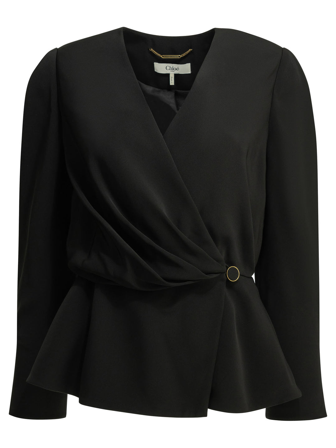 Chloé Casual Draped Top Tops - Black | a029be8ef5735d57b231746bb85ee94ebbcd6101