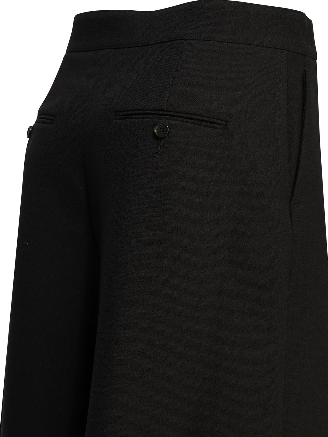 Chloé Wool Tailored Pants Trousers - Black | 2f4df98440fa25f2c82d6bdc59f33b7e5fa543ef