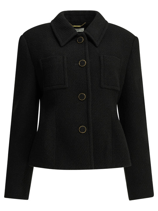Wool Blazer Jackets And Coats Black
