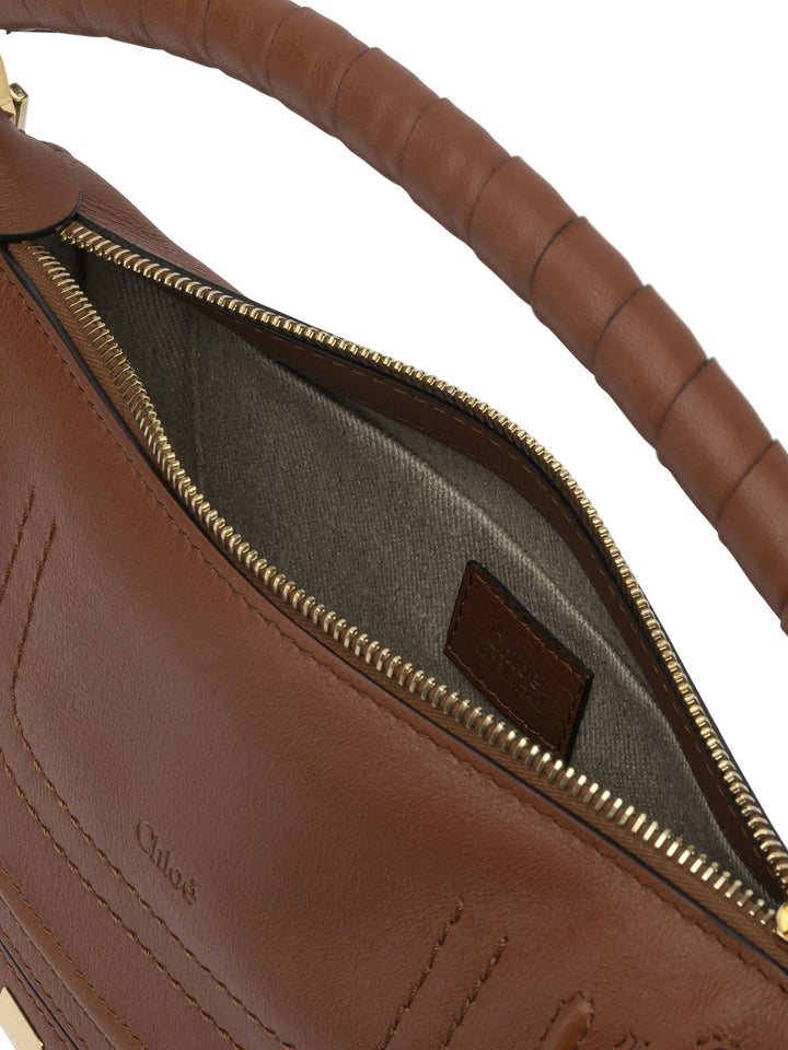 Chloé Marcie Shoulder Bags - Brown | 074c96699933bfe7f0fec64c3d731c718a41b05d