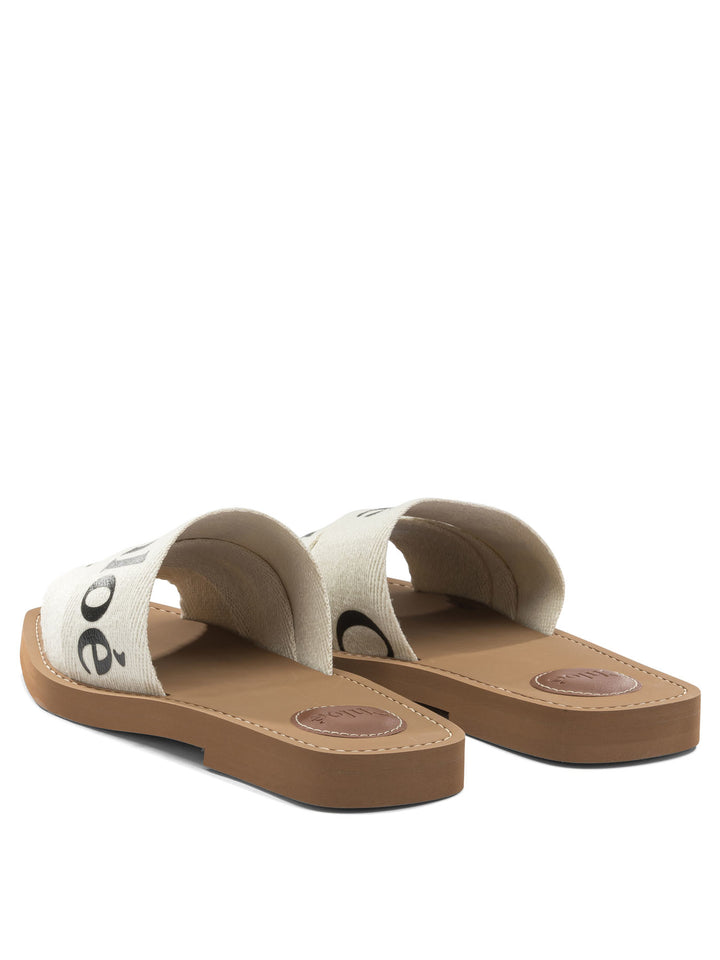 Chloé Woody Sandals - White | 5322e9b17726ed2b01dc27f8f51b66bbe8eff776