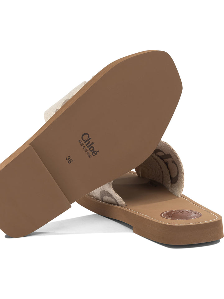 Chloé Woody Sandals - Beige | 50d886117fa4f3763144f5bbeede4857f26acc2d
