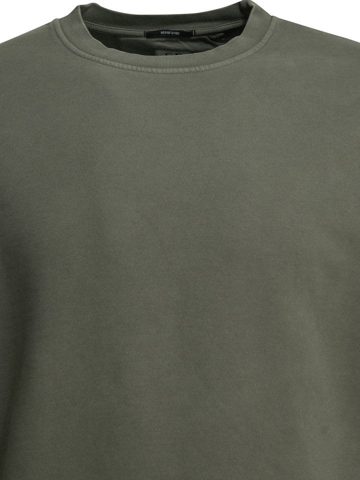 C.P. Company Crewneck Sweatshirt With Logo Sweatshirts - Green | ff45a224b5432ec1787b22c05c0d0cfcff3850e9