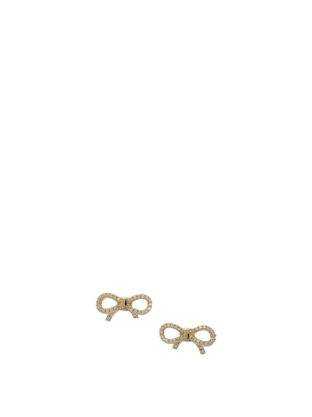 Ferragamo Bow Earrings With Rhinestones Jewels - Gold | 9ef8001bbc3f3f69511cc57873438aa654b6a804