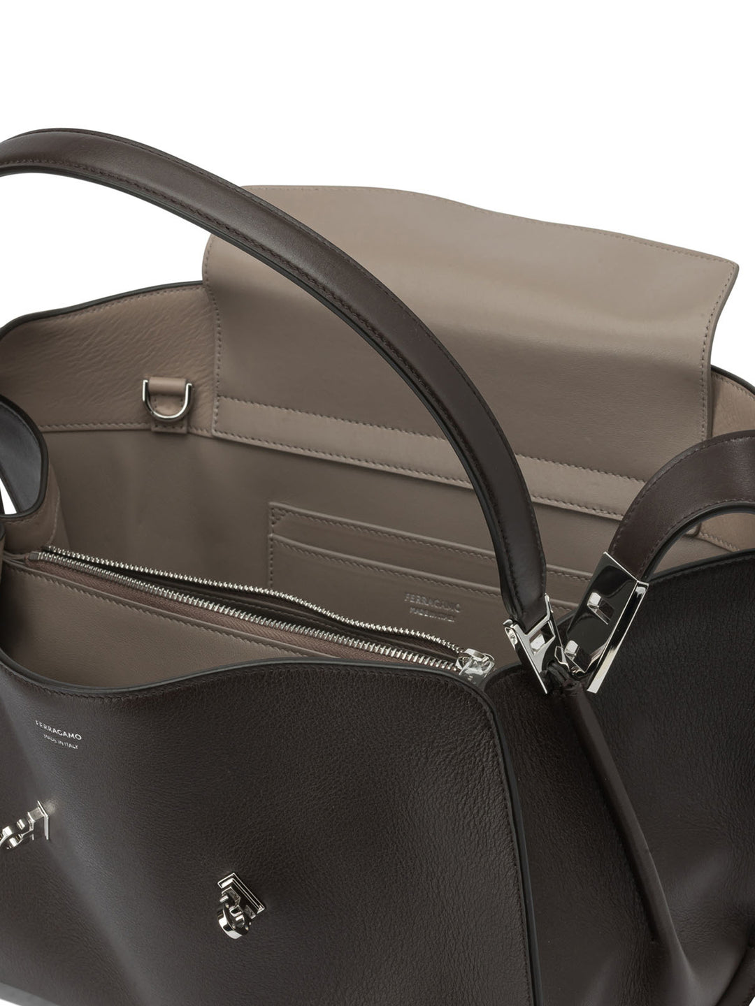 Ferragamo Hug Soft Handbags - Brown | c4e8b5787d8e95b07c8b168f2f93a6bee277af85