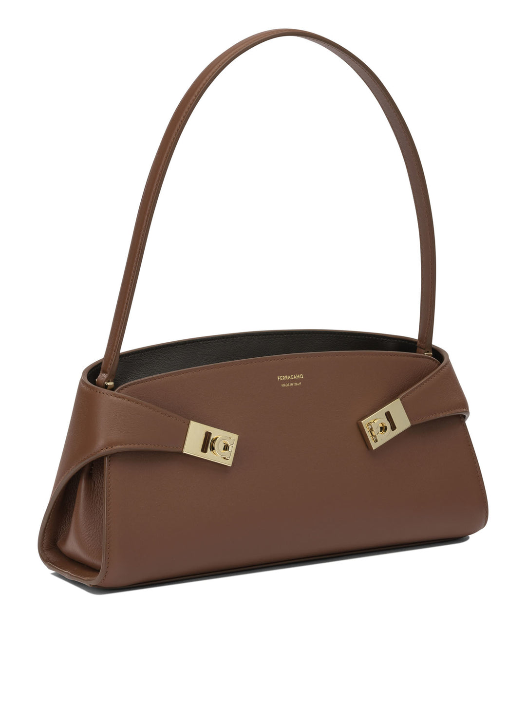Ferragamo Hug East-West Shoulder Bags - Brown | b897e83a304692eed90a30b7c771f51f1b00af87