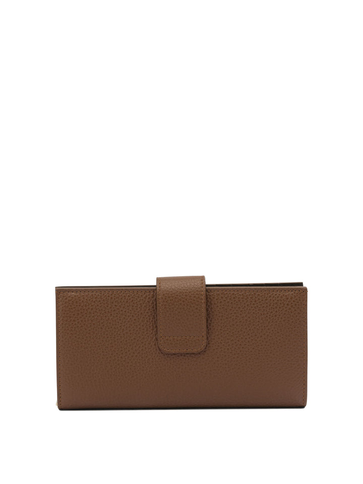 Ferragamo Gancini Continental Wallets & Card holders - Brown | 36760a0f10e43a318bac315f6767a1100b7a0aed