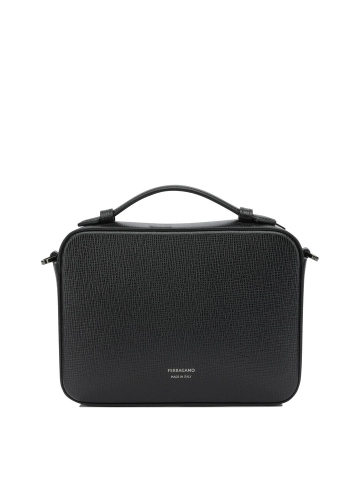 Ferragamo Gancini Crossbody Bags - Black | e51fb8faff914fef95813c091db979f33c043d3e