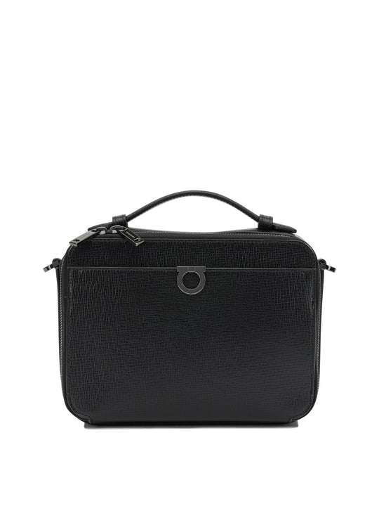 Gancini Crossbody Bags Black