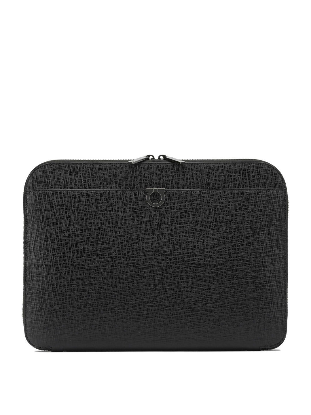 Ferragamo Gancini Pouch - Black | efd77397d6179980955715b4f5fcf7e67acb1ce1