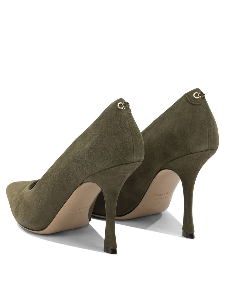 Ferragamo Elydea 95mm Heeled shoes - Green | f5e159bdebeed993c1abfdb53f1363eb78ef2222