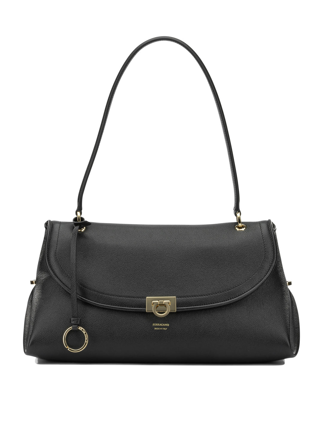 Ferragamo Gancini Shoulder Bags - Black | 7a93c723996e8bfb3a3c57652c421029ffd33364