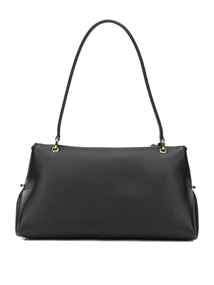 Ferragamo Gancini Shoulder Bags - Black | f71f1a8b4ab042596da76edfb8330eb71afc15e1