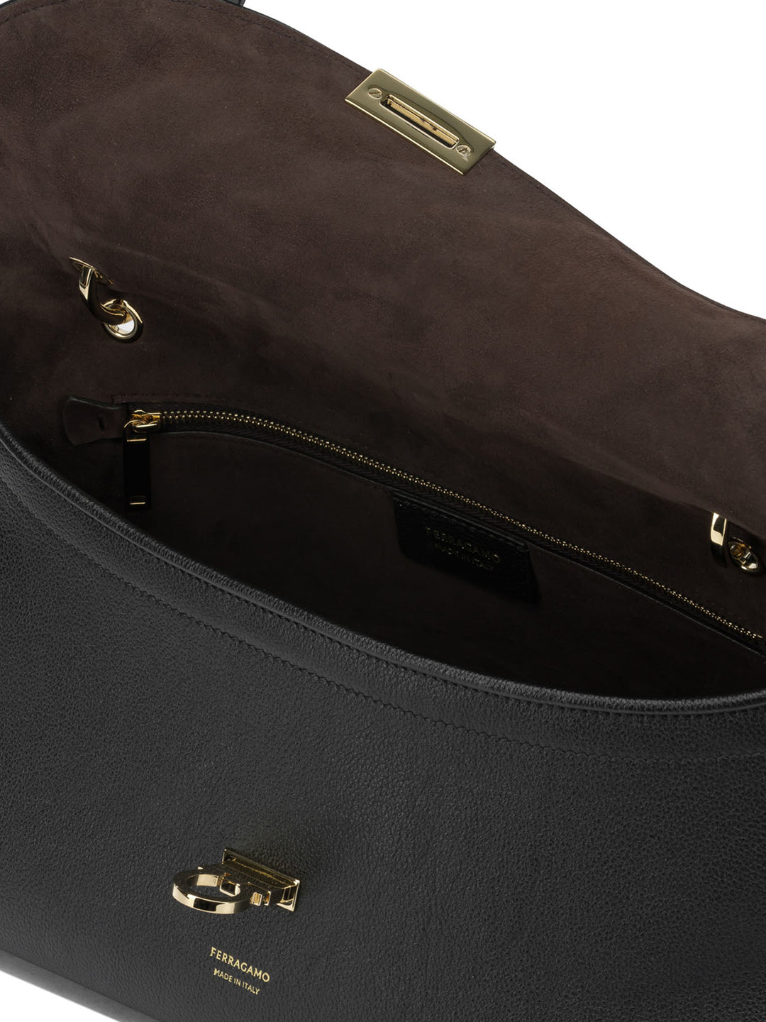 Ferragamo Gancini Shoulder Bags - Black | cd245043c30ae973d529676d52d515885670dc95