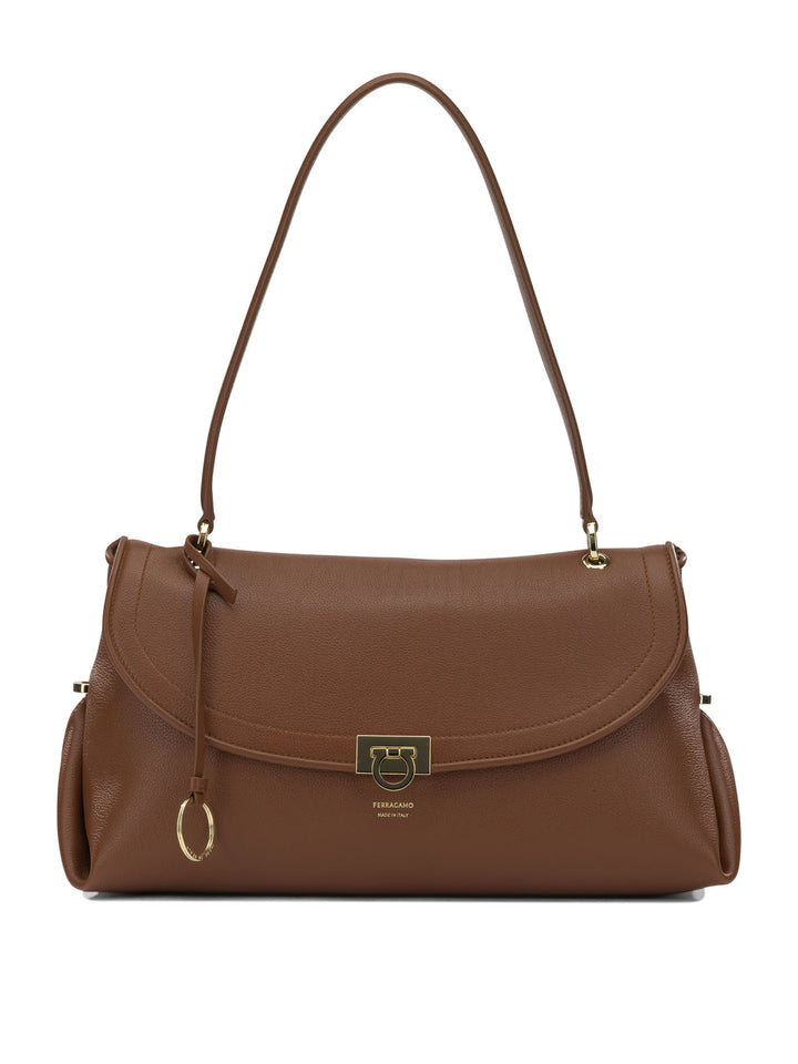 Ferragamo Gancini Shoulder Bags - Brown | 50d9adceced3851949a728871cf7acfbc248c440