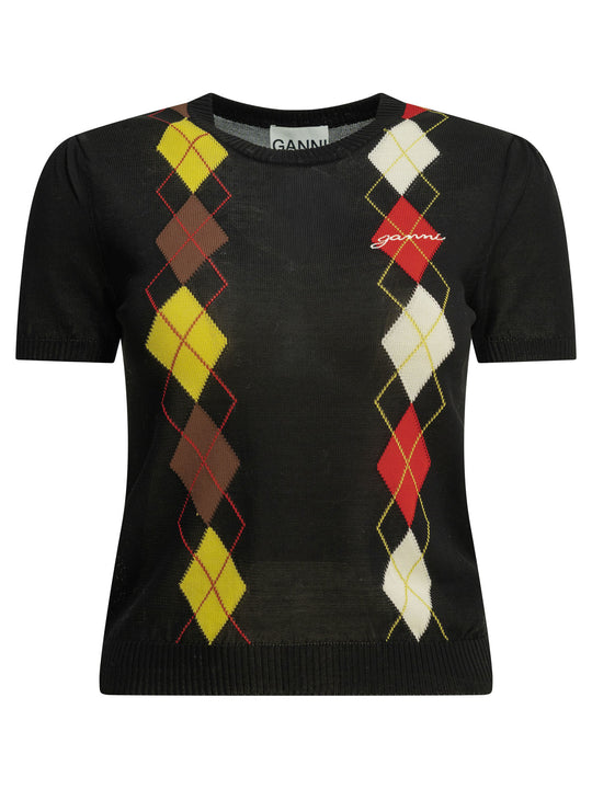 Argyle Knitwear Black