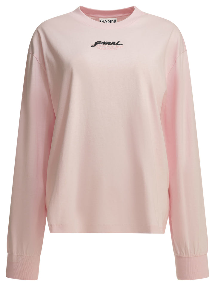 Ganni Future T-shirts - Pink | a6c9aed47fad17eb3ee7c36dff141cbf69712e06