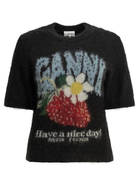 Strawberry Knitwear Black