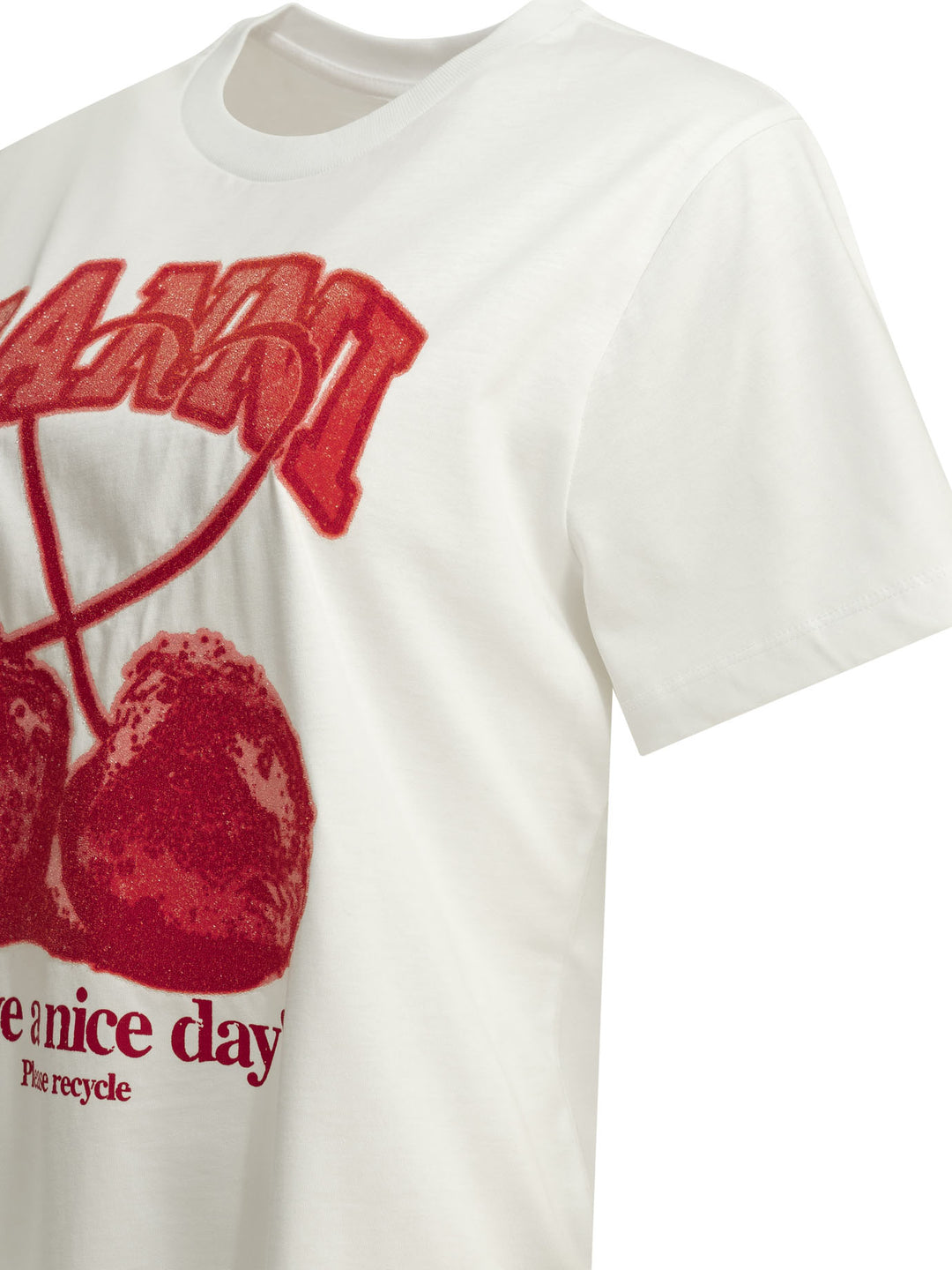 Ganni Cherries T-shirts - White | 7100242ae2383a0d9df7ec43ed9fe69d350a1b5c