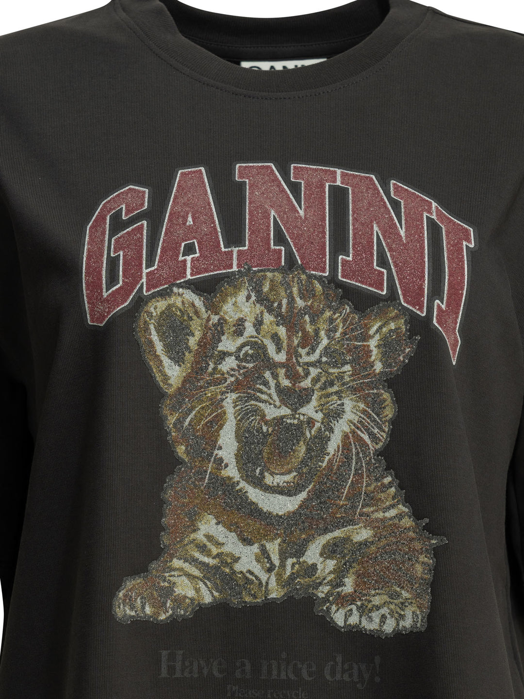 Ganni Baby Tiger T-shirts - Black | 0c4f06e70d756aab44b66181da50be3dda0fcadc