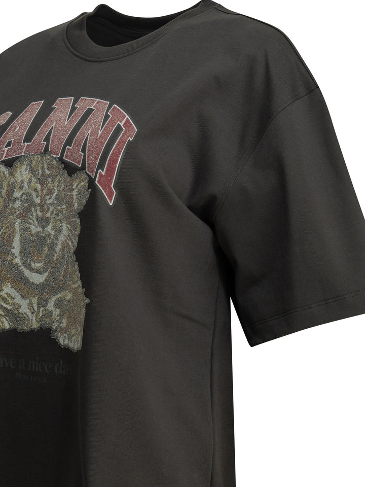 Ganni Baby Tiger T-shirts - Black | c08d8ed84e7913c02e4386a128bcb7bd92dc4dd6