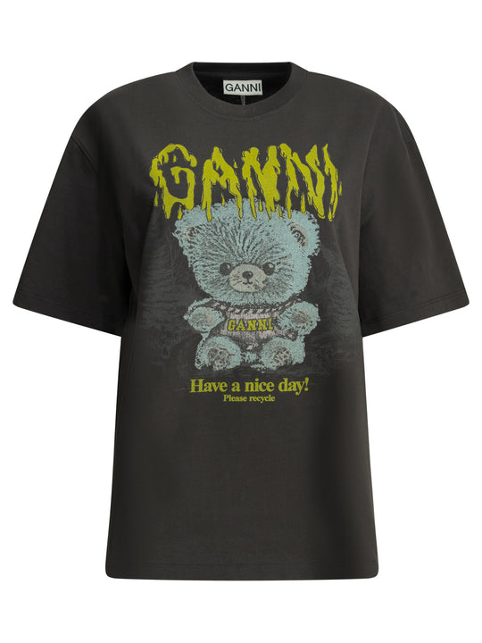 Forest Teddy T-Shirts Black