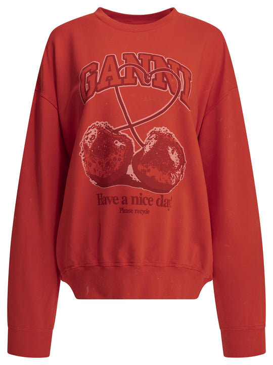 Cherries Sweatshirts Red