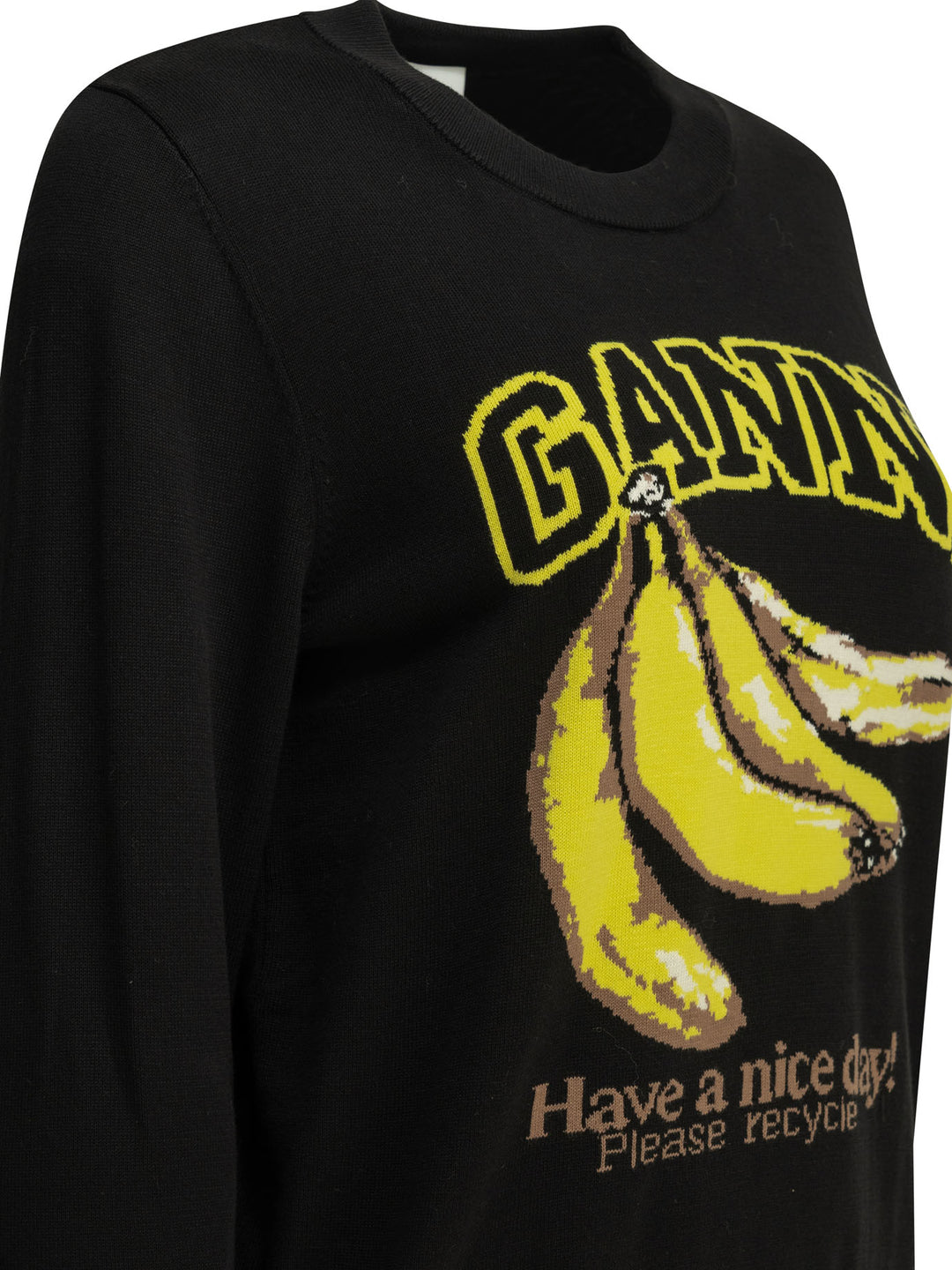 Ganni Banana Knitwear - Black | 9008b7e983d269697f6fde16211872d8d48d7819