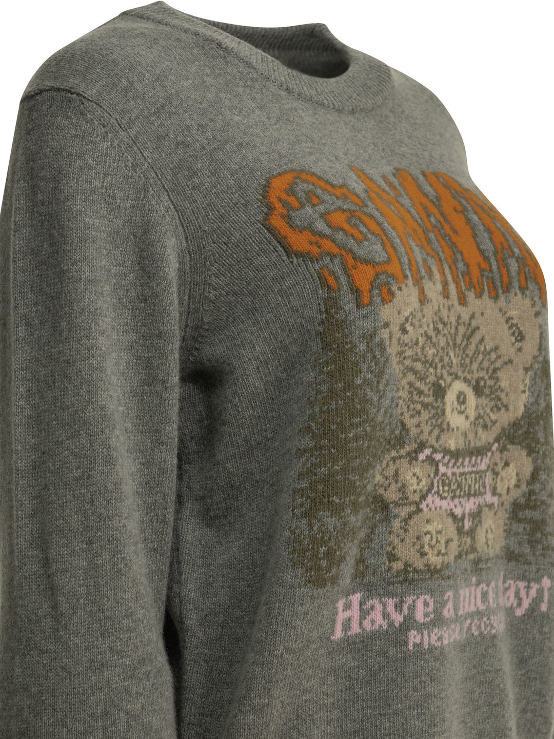 Ganni Teddy Knitwear - Grey | ab7868c4a2e54fa521cd136a42c0651bd4da0a19