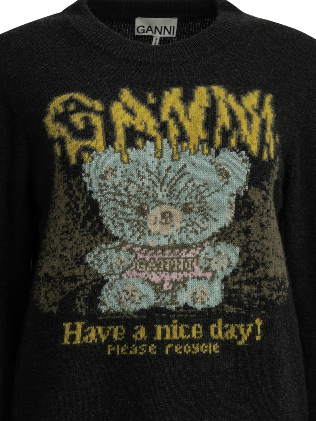 Ganni Teddy Knitwear - Black | 53f165958a5367811a25efeecb89f970b229a53b