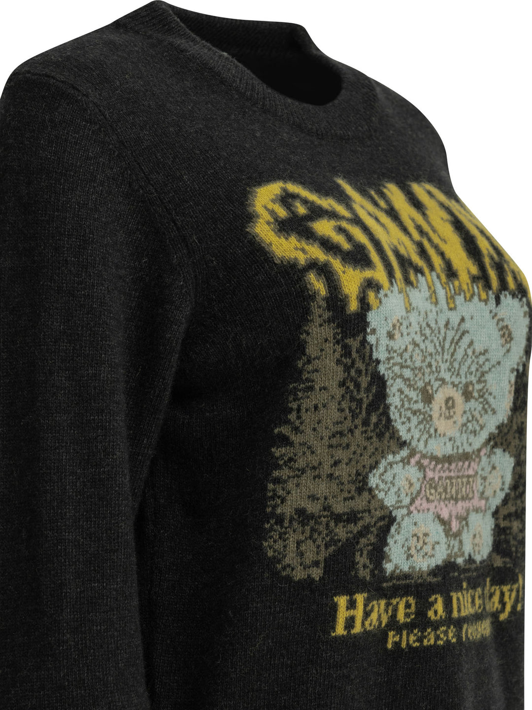 Ganni Teddy Knitwear - Black | 5e24a870efd9a3223e122a839ad4bf8154acb0f7