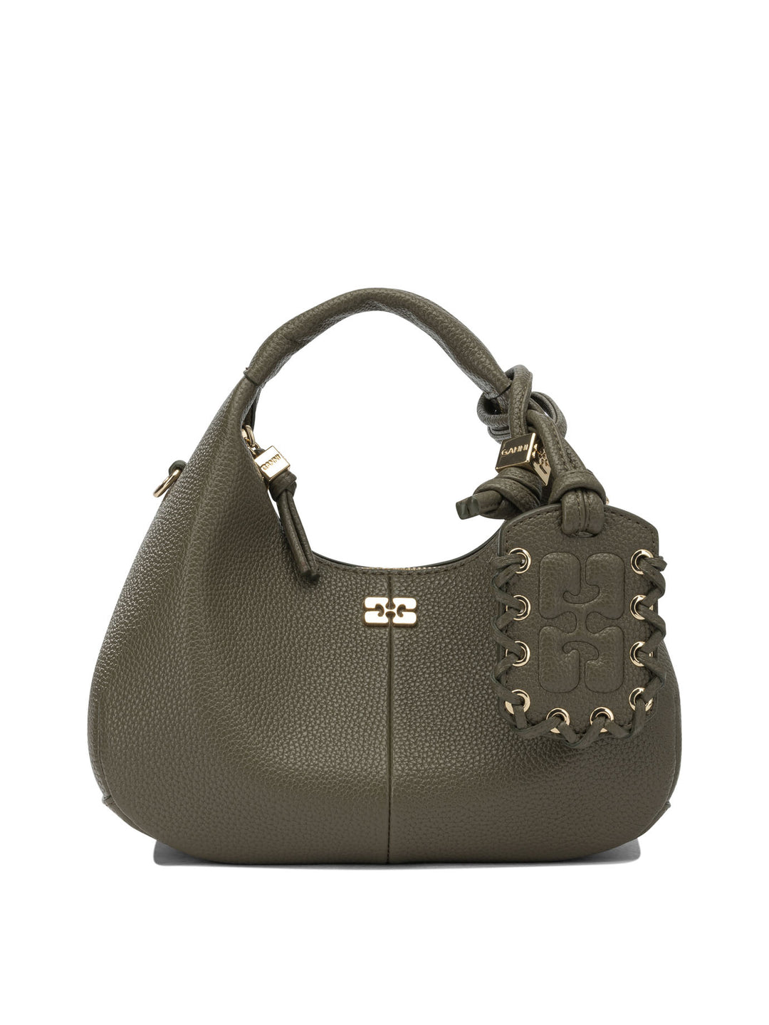 Ganni Hobo Handbags - Green | 2709d562345f7a7a0e66ec28a885147dab8db96e