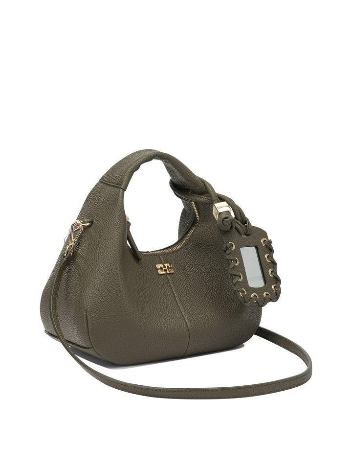 Ganni Hobo Handbags - Green | 48ef804f71a7ee493a5d882060fa160591f4f7de