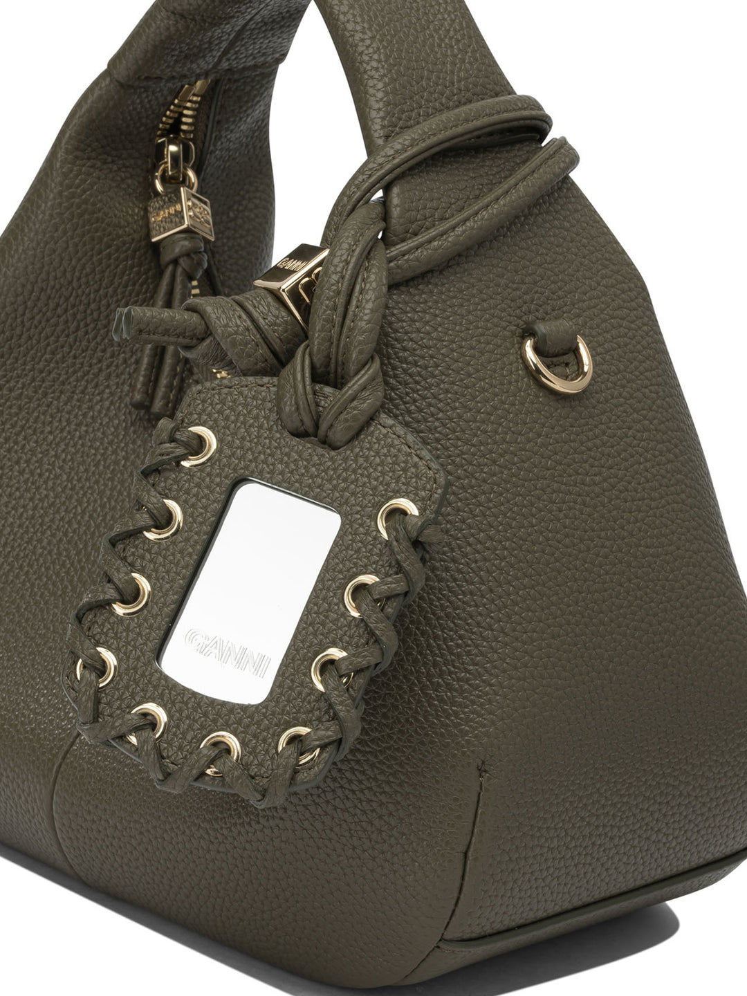 Ganni Hobo Handbags - Green | cdbda3bc1e1d3f65eea71b3dd4bb0936ed40e610