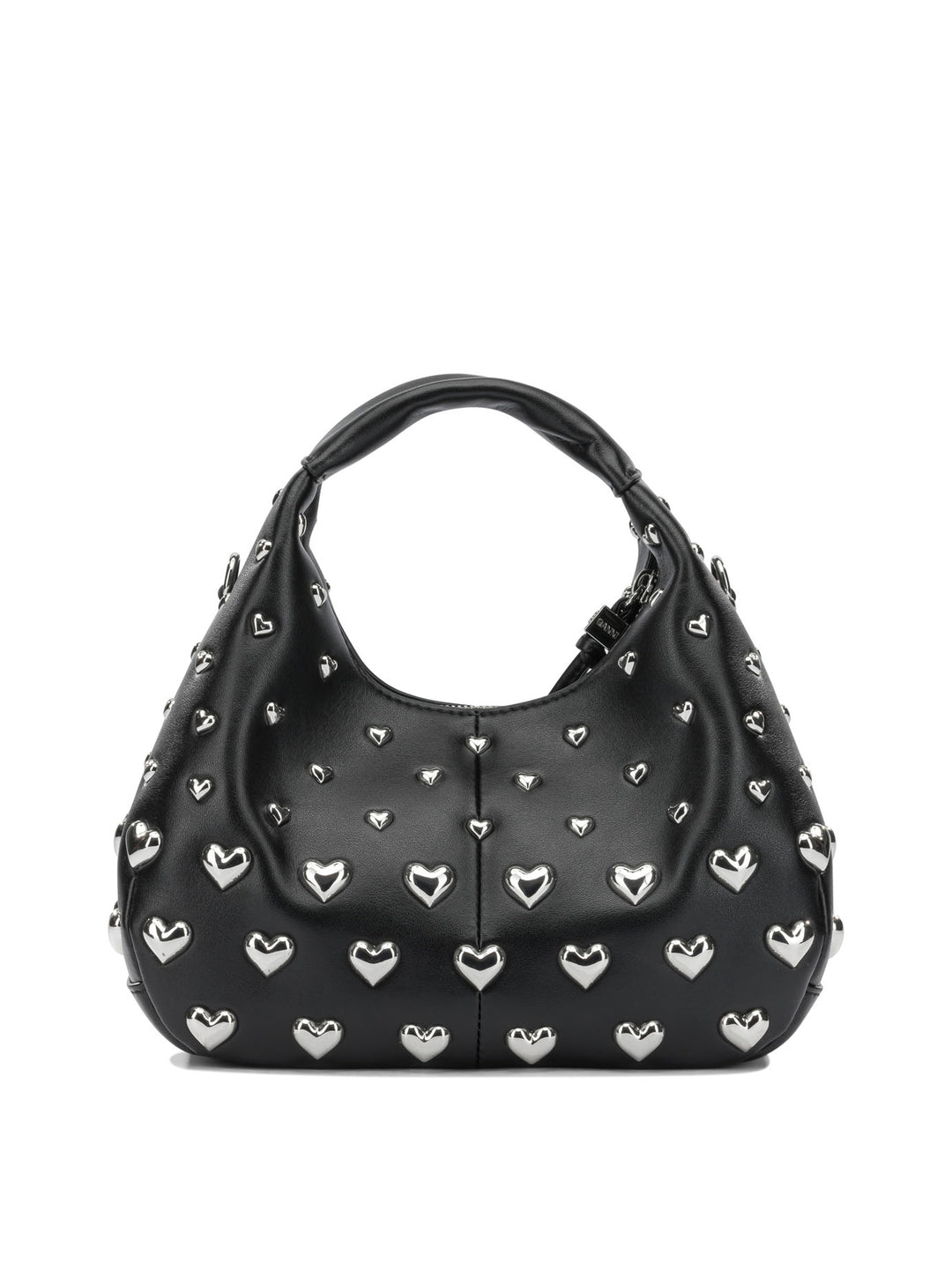 Ganni Mini Hobo Heart Handbags - Black | 00a9668218f323d4c846c69b1ddec942c2b0d429