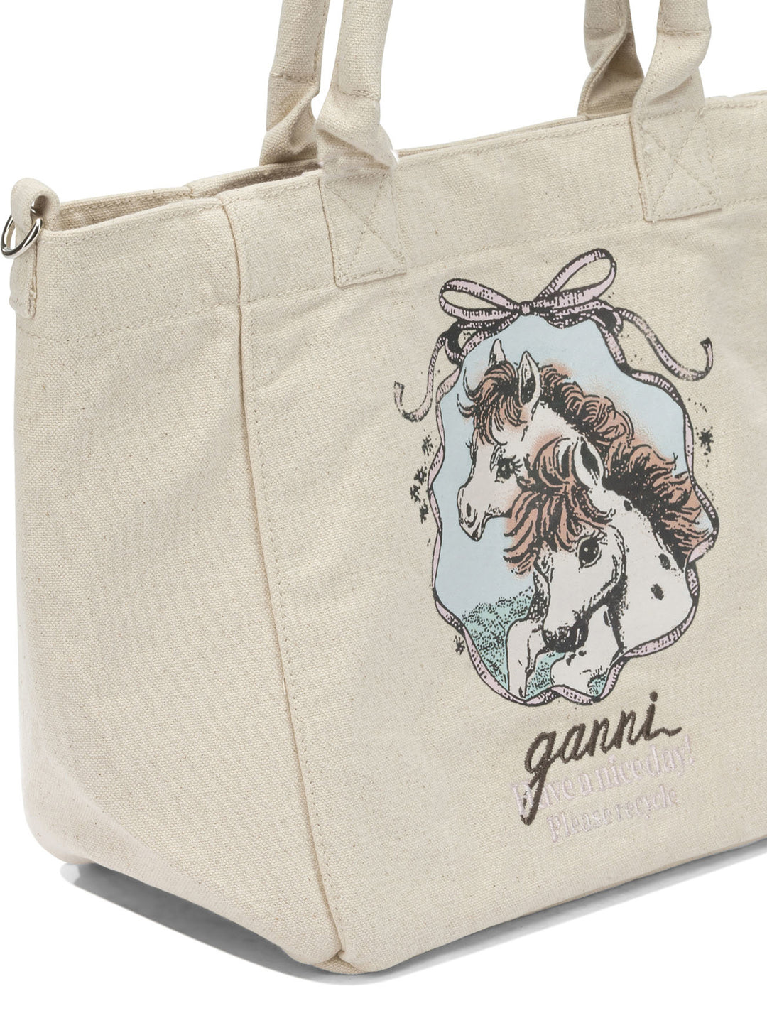 Ganni Easy Pony Handbags - White | 967ea6097bb6e9b2660b5d46fa082aba9334978d