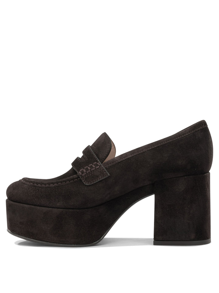 Gianvito Rossi Jenna 75mm Loafers & Slippers - Brown | e90e19b1539ef4a3d091b3b11592c4ba45fa688f