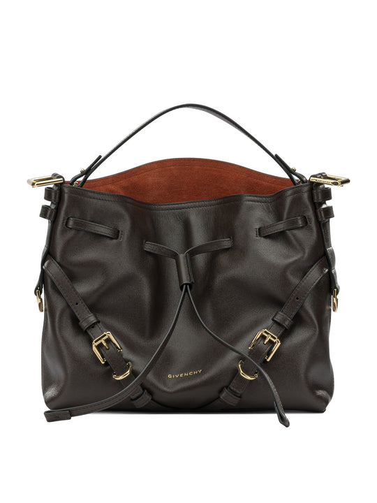 Voyou Bucket Handbags Brown