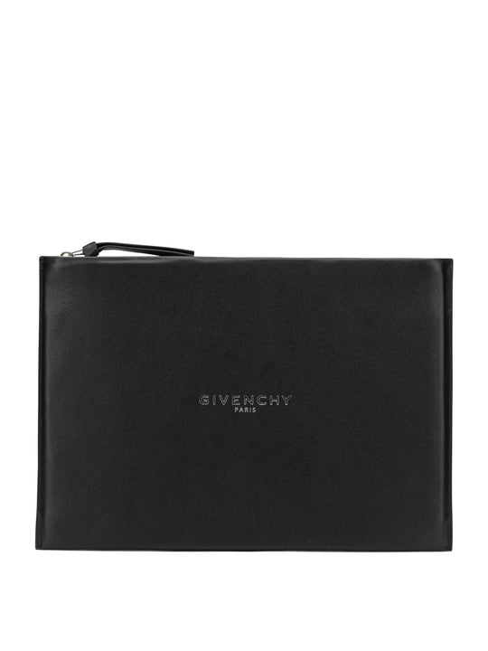 Antigonia Stamped Pouch Black