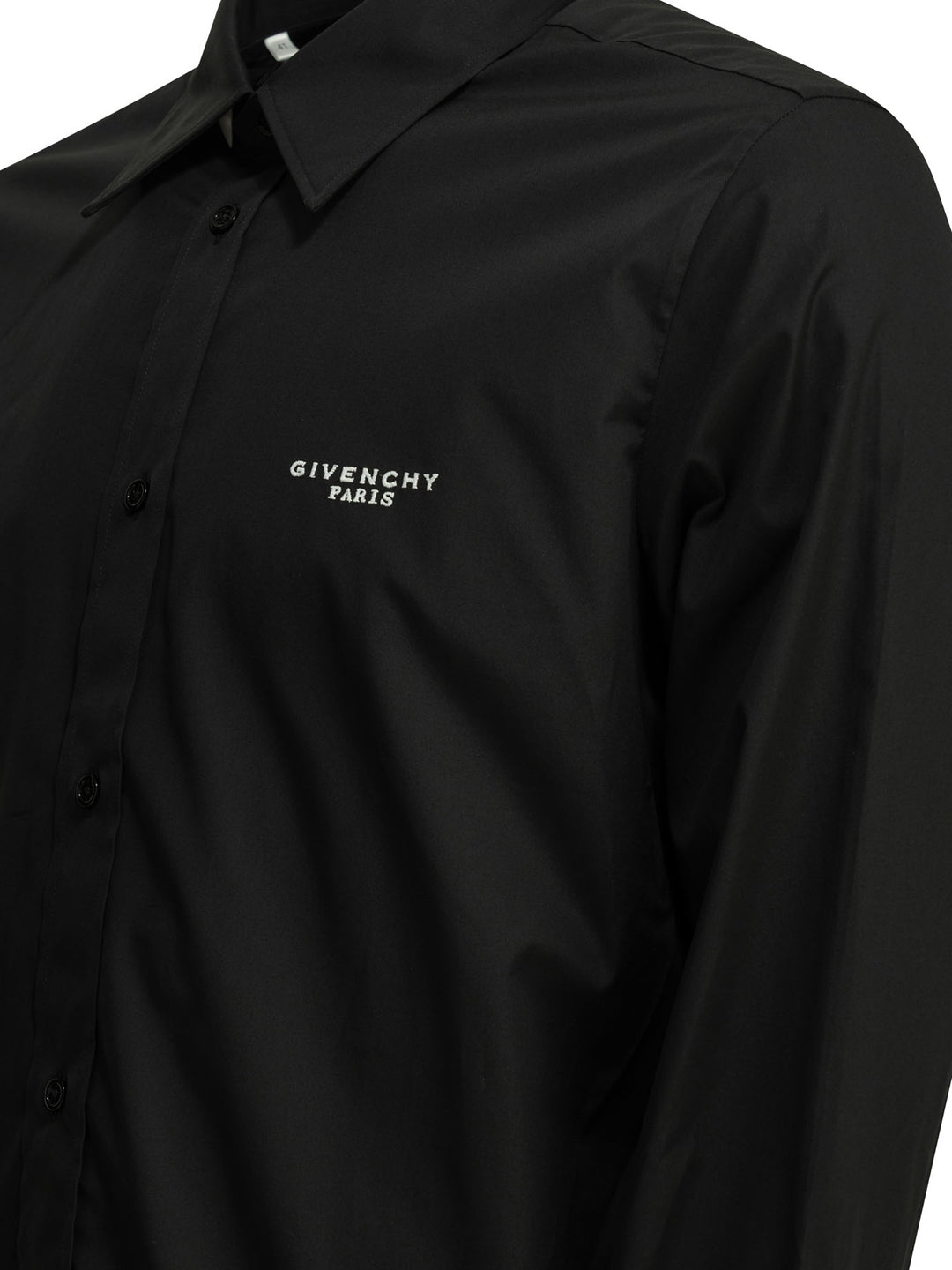 Givenchy Camicia Casual Con Logo Shirts - Black | 7489e433ed5efe7f948095ace703bd17821a3129