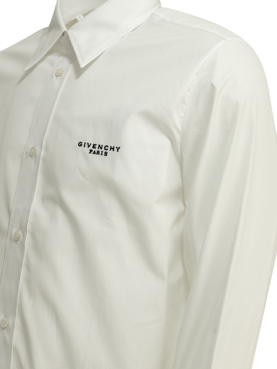Givenchy Camicia Casual Con Logo Shirts - White | 00007953d629330f73d1bb261c194f9287a58155