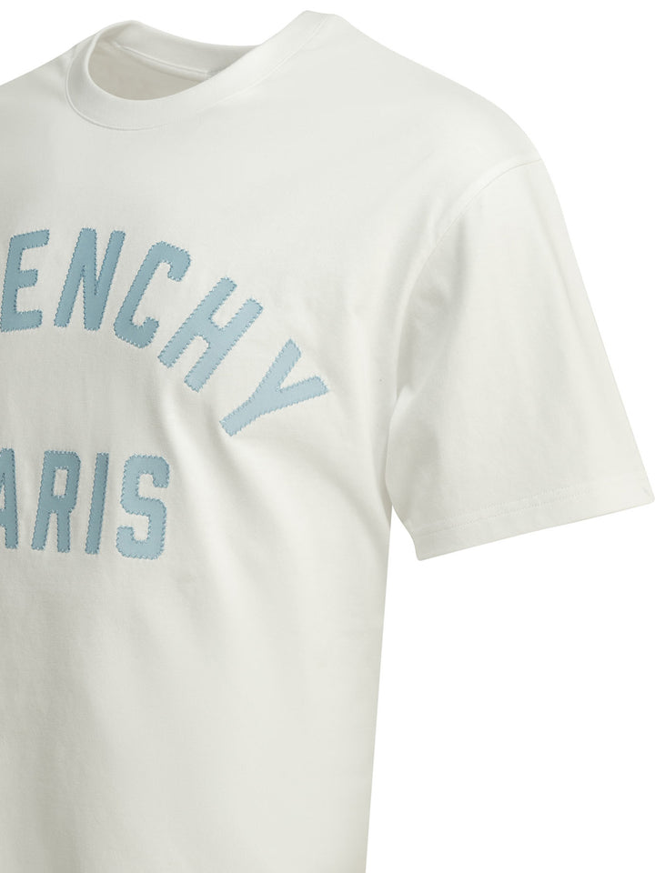 Givenchy Givenchy Paris T-shirts - White | 01a953d1ef8050cc41aea2caea2d2499ea75fa33