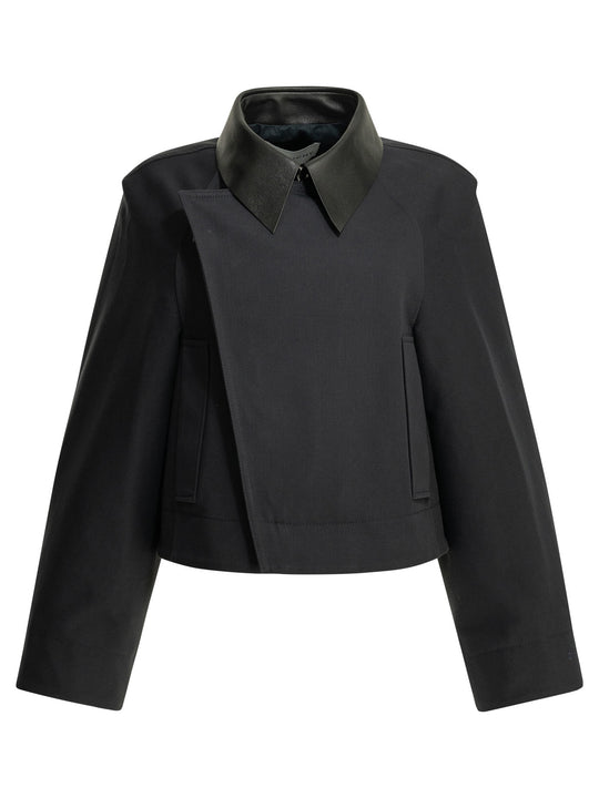 Lightweight Cropped Jacket Jackets And Coats Blue