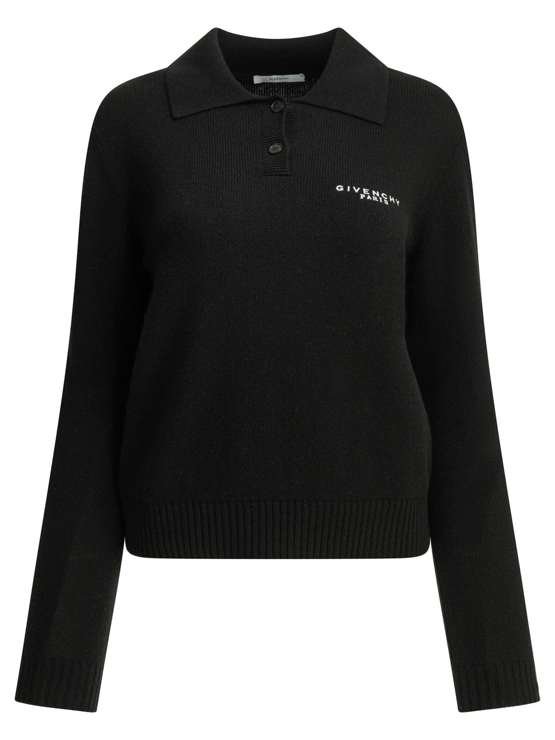 Givenchy Logo Polo Sweater Knitwear - Black | 22538eec93daf4aad57e0de8de342883f16f5676